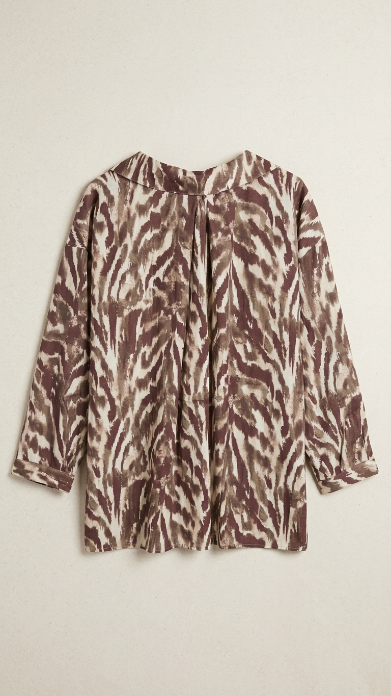 Perry Oversize Desenli Gömlek